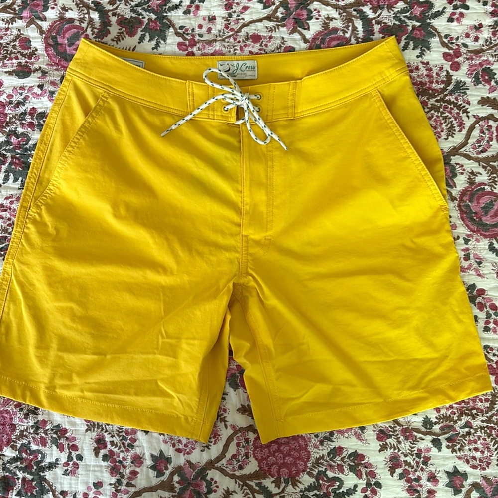 MEN'S J. CREW BATHING SUIT BOARD SHORTS SIZE 29” NWT